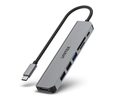 Akcesoria UNITEK USB-C 7w1 H1118A